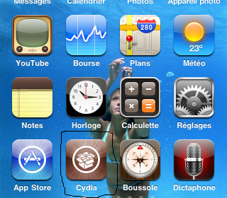 comment mettre 5 icone dans le dock iphone