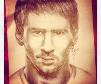 comment dessiner messi