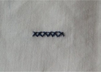 comment coudre en croix