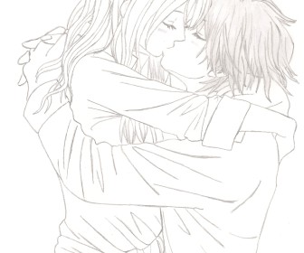 comment dessiner 2 personnes qui s embrassent