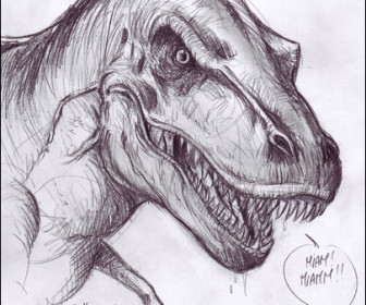 comment dessiner t rex
