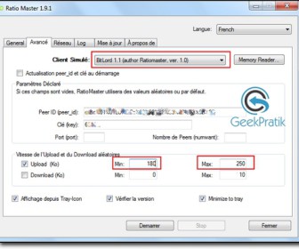 comment marche ratiomaster