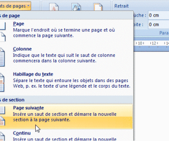 comment mettre 1 page en paysage word
