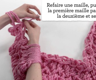 comment tricoter avec les bras