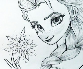 comment dessiner elsa