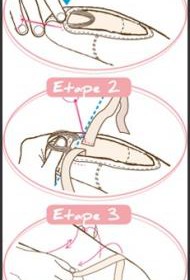 comment coudre elastique demi pointes