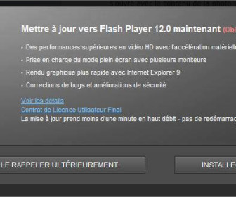 comment mettre a jour adobe flash player