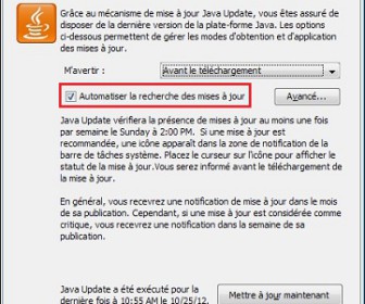 comment mettre java a jour