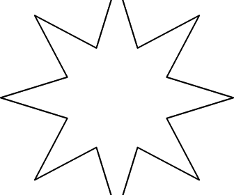 comment dessiner etoile 8 branches