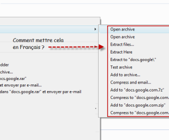 comment mettre 7zip en francais